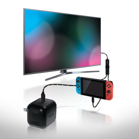 Bionik TV Lynx Portable TV Connect Cable and Charge Kit for Nintendo Switch