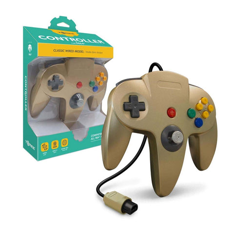 Tomee Nintendo 64 Controller for N64 (Gold, Gray, Yellow, Red, Green, Black, Grape, Blue, Turquoise, Purple, Cyanine, Fire)